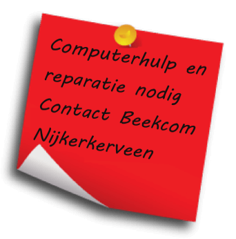 Computerreparatie en computerproblemen oplossen bij  Beekcom Nijkerkerveen